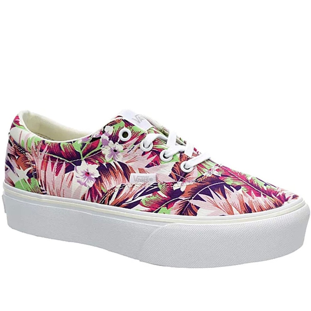 Vans Doheny Platform Sneaker Floral Size 7.5 Multicolor